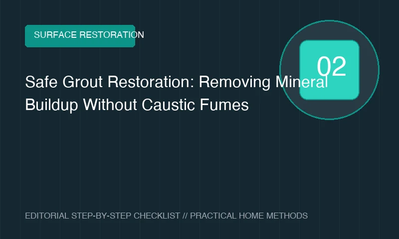 Safe Grout Restoration: Removing Mineral Buildup Without Caustic Fumes
